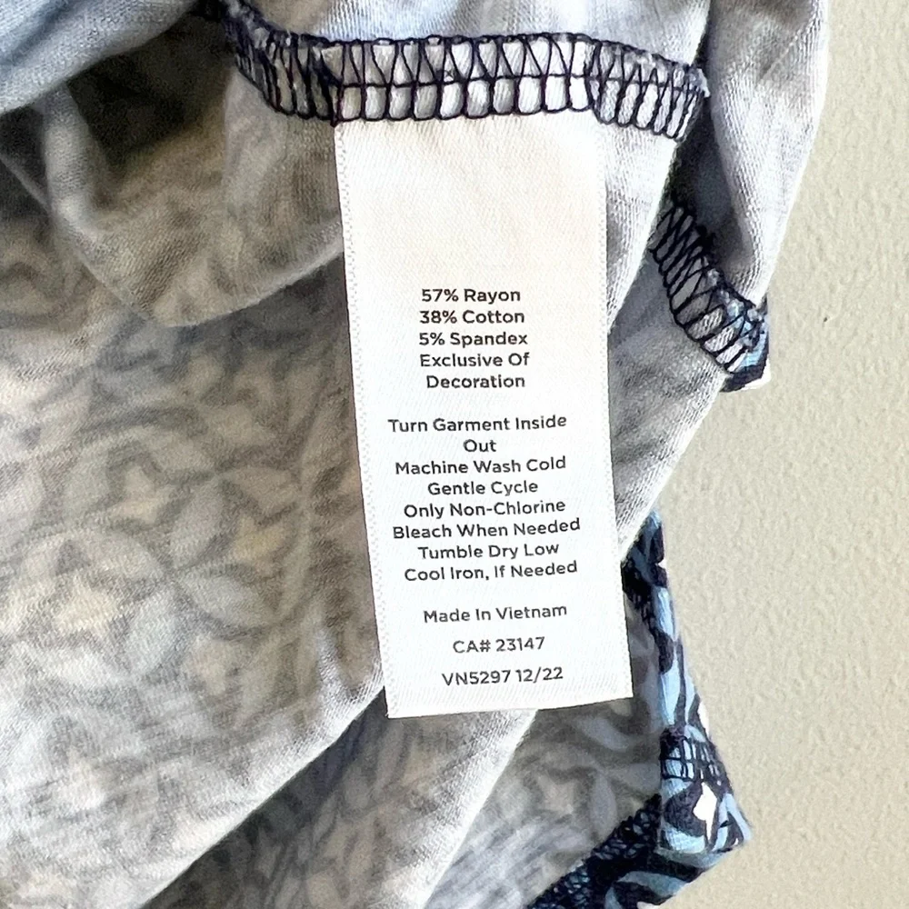Talbots Jersey Split Neck Dress - Picture 5 of 5